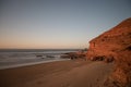 Mountain that ends in the Sea of Ã¢â¬â¹Ã¢â¬â¹Legzira, Morocco